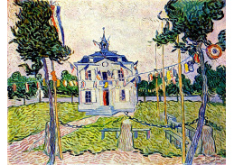 VR2-83 Vincent van Gogh - Radnice v Auvers dne 14 července 1890