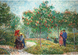 VR2-333 Vincent van Gogh - Námluvy v parku Voyer d Argenson v Asnieres