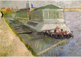 VR2-37 Vincent van Gogh - Loď v přístavišti na Seině v Asnieres
