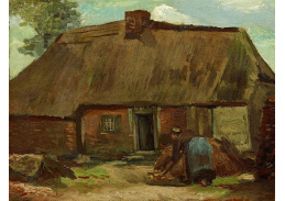 VR2-42 Vincent van Gogh - Rolnická usedlost s kopající postavou
