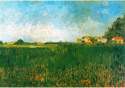 VR2-46 Vincent van Gogh - Rolnické usedlosti v pšeničném poli u Arles
