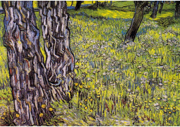VR2-65 Vincent van Gogh - Kvetoucí louka se stromy a pampeliškami