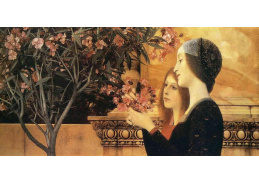 VR3-116 Gustav Klimt - Dvě dívky s oleandry