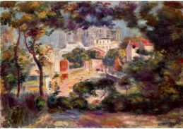 VR14-14 Pierre-Auguste Renoir - Krajina s výhledem na Sacre-Coeur