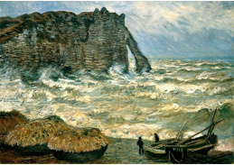 VCM 68 Claude Monet - Rozbouřené moře v Etratu
