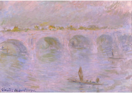 VCM 190 Claude Monet - Most Waterloo v Londýně