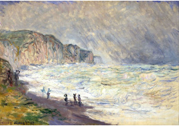 VCM 156 Claude Monet - Bouřlivé moře moři v Pourville