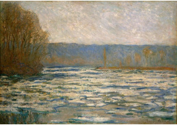 VCM 157 Claude Monet - Tání ledu na Seině nedaleko Bennecourt
