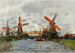VCM 161 Claude Monet - Mlýny ve Westzijderveld poblíž Zaandamu