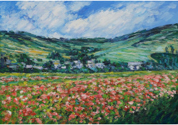 VCM 192 Claude Monet - Vlčí máky u Giverny