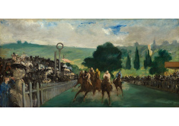 VEM 66 Édouard Manet - Dostihy v Longchamp