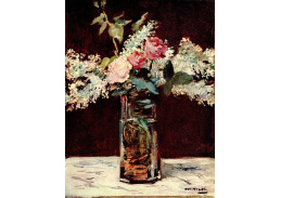 VEM 45 Édouard Manet - Zátiší se šeříky a růžemi