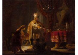 VR4-52 Rembrandt van Rijn - Daniel a Cyrus před Idolem Belem