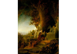 VR4-75 Rembrandt van Rijn - Kristus a svatá Marie Magdaléna u hrobu
