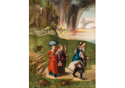 R12-39 Albrecht Dürer - Útěk Lota a jeho dcer ze Sodomy