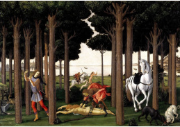 R17-83 Sandro Botticelli - Příběh Nastagio degli Onesti II