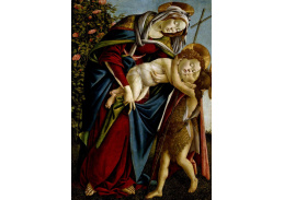 VR17-13 Sandro Botticelli - Madonna s děťátkem a svatý Jan Křtitel