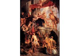 VRU94 Peter Paul Rubens - Madonna s dítětem na trůnu se svatými