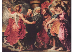 VRU171 Peter Paul Rubens - Lot s rodinou odchází ze Sodomy