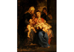 VRU248 Peter Paul Rubens - Svatá rodina se svatou Alžbětou a svatým Janem