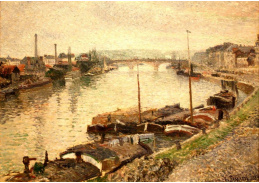 VCP-82 Camille Pissarro - Kamenný most a čluny v Rouen