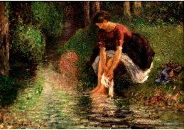 VCP-94 Camille Pissarro - Žena myjící si v potoku nohy