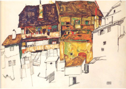 VES 8 Egon Schiele - Staré domy v Českém Krumlově