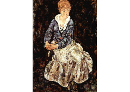 VES 42 Egon Schiele - Portrét sedící Edith Schiele