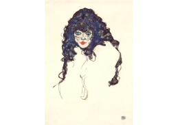 VES 69 Egon Schiele - Žena s černými vlasy