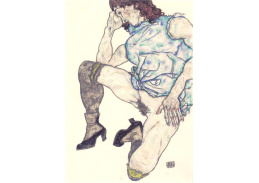 VES 96 Egon Schiele - Klečící dívka
