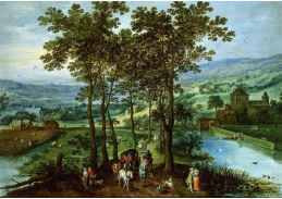 BRG-36 Jan Brueghel - Jarní krajina s postavami