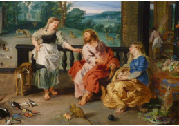 BRG-139 Jan Brueghel a Peter Paul Rubens - Kristus v domě Marty a Marie