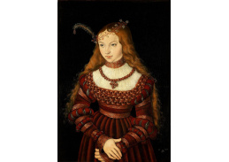 VlCR-208 Lucas Cranach - Portrét princezny Sibylle z Cleve