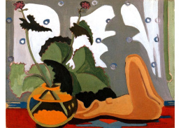 VELK 7 Ernst Ludwig Kirchner - Zátiší s plastikou před oknem