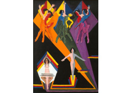 VELK 74 Ernst Ludwig Kirchner - Tančící dívky v barevných paprscích