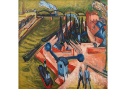 VELK 95 Ernst Ludwig Kirchner - Západní přístav ve Frankfurtu nad Mohanem