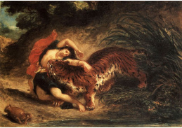 VEF 03 Eugene Ferdinand Victor Delacroix - Indka napadená tygrem