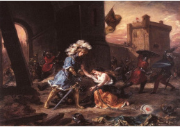 VEF 11 Eugene Ferdinand Victor Delacroix - Amadis osvobozující princeznu Olgu z hradu Galpans