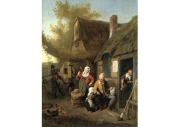 VH596 Cornelis Dusart - Farmářská rodina