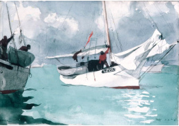 VU63 Winslow Homer - Rybářské lodě v Key West