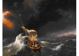 VL176 Ludolf Bakhuizen - Kristus v bouři na moři v Galilee