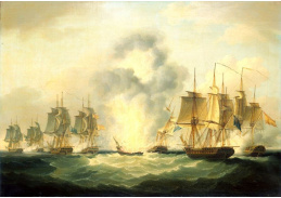 VL201 Francis Sartorius - Čtyři fregaty zadržující španělské lodě s poklady, 5 října 1804