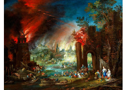 DDSO-802 Johann Jakob Hartmann - Lot a jeho dcery s hořící Sodomou v pozadí