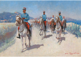 DDSO-1502 André Chaumiere - Kavalerie v Alžírsku