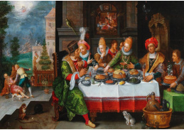 DDSO-1587 Frans Francken a Hieronymus Francken - Bohatí muži a chudý Lazarus