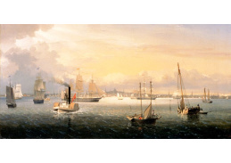 VU189 Fitz Hugh Lane - Lodě v přístavu v Bostonu