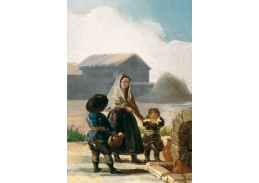 SO VII-90 Francisco de Goya - Žena a dvě děti u fontány