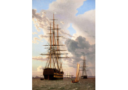 SO VII-67 Christoffer Wilhelm Eckersberg - Ruská válečná loď Assow a fregata