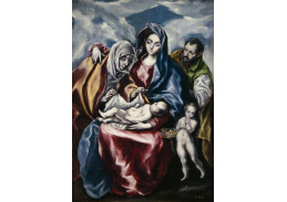VSO 849 El Greco - Svatá rodina se svatou Annou a svatým Janem