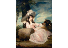 VSO 1332 Joshua Reynolds - Portrét Anny Ward se svým psem